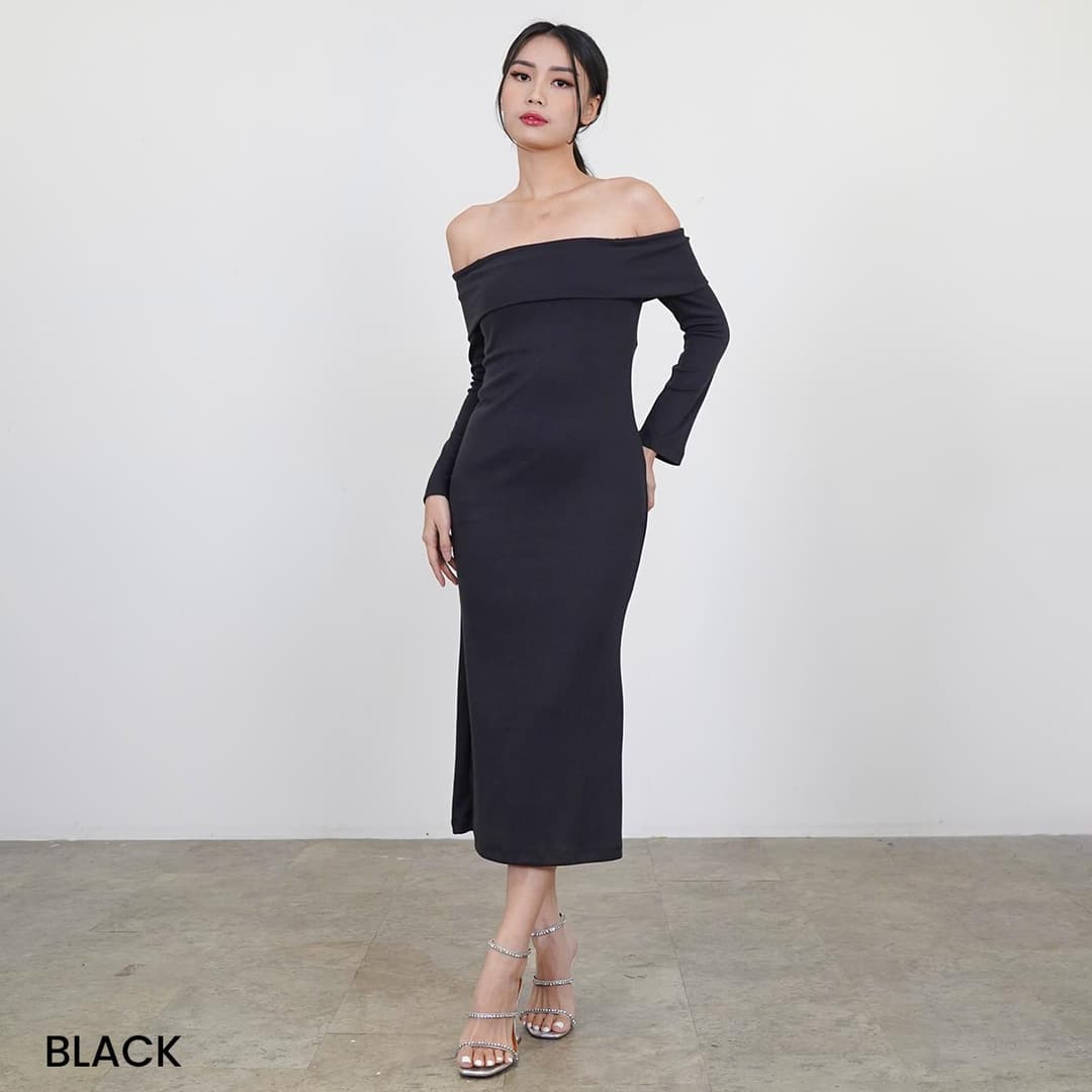 Sabrina Dress Long Knit Amora