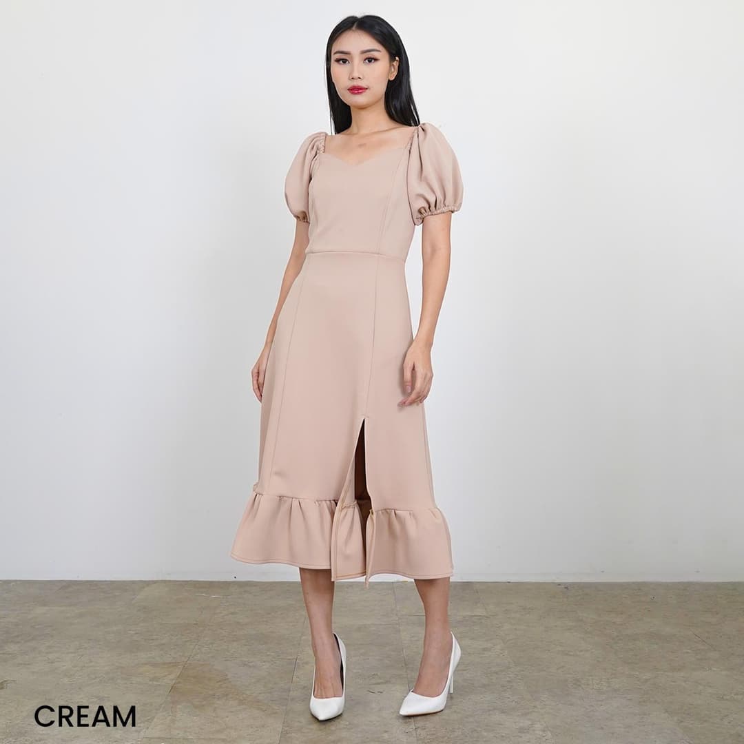 Dress Puffy Short Sleeve  Filomena