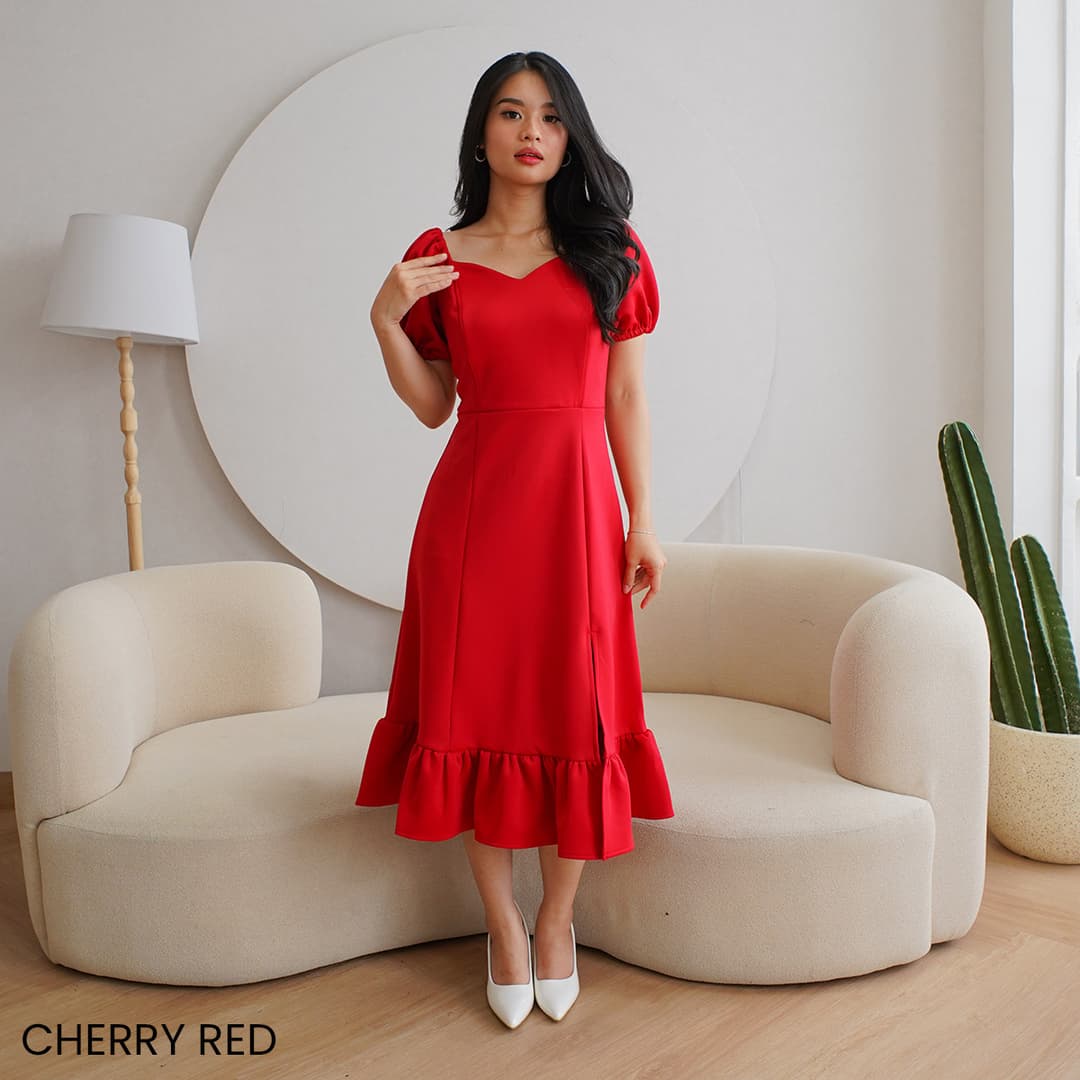Dress Puffy Short Sleeve  Filomena