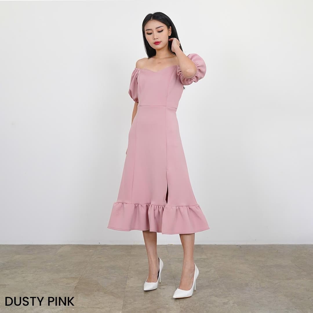 Dress Puffy Short Sleeve  Filomena