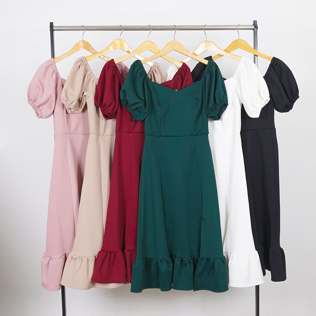 Dress Puffy Short Sleeve  Filomena