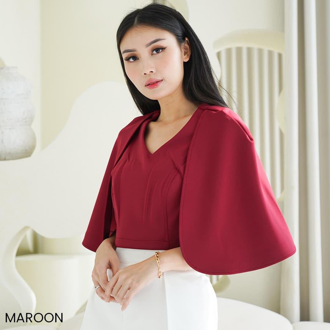 Atasan V-neck BiyuBiyu