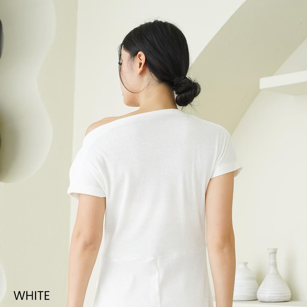 Asymetric Collar Bodycone Dress Lorence