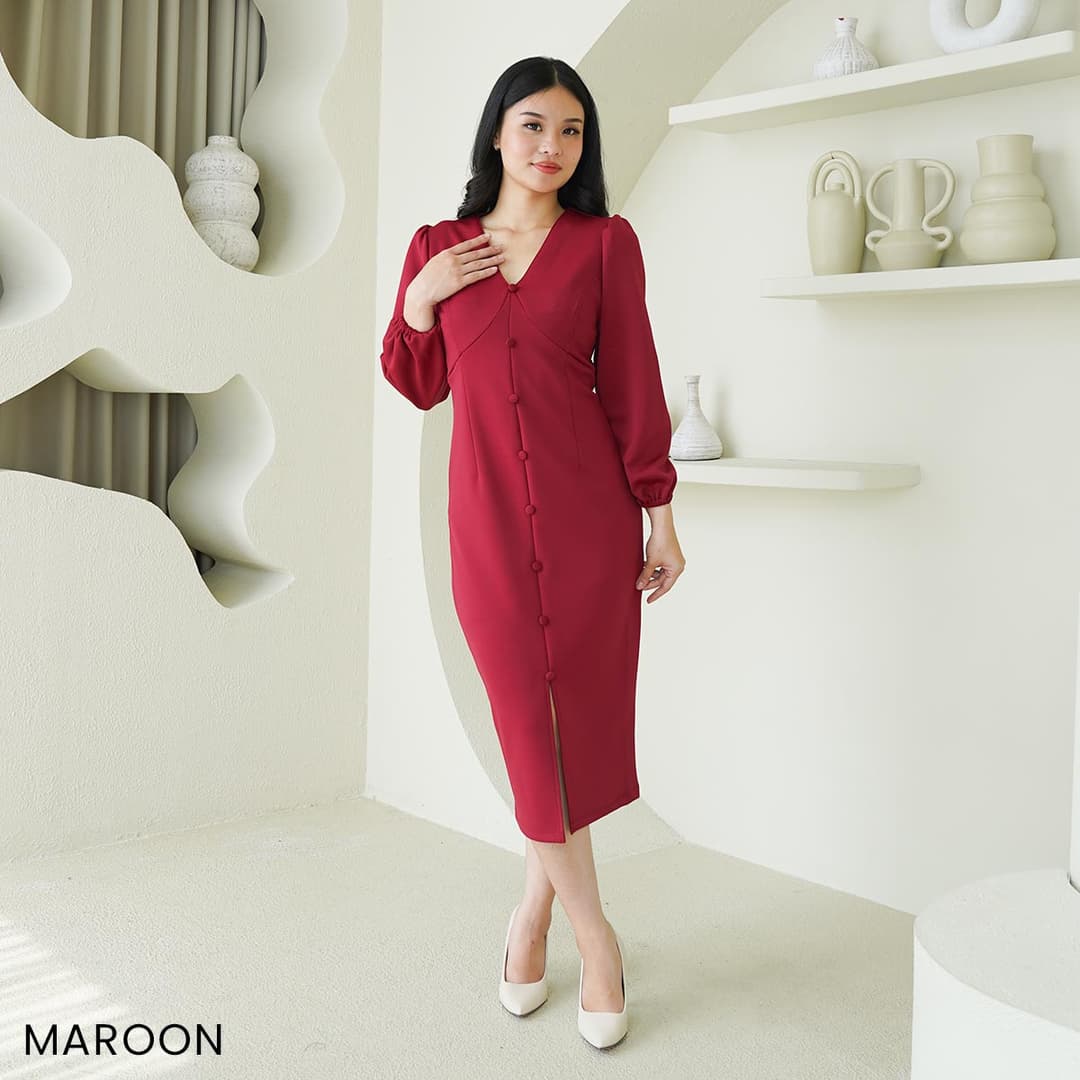 Dress Amtrika Puffy Sleeve