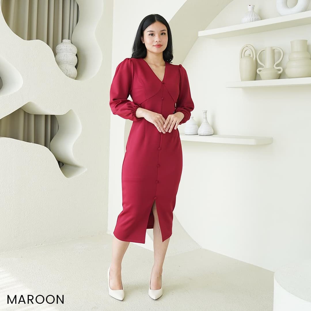 Dress Amtrika Puffy Sleeve