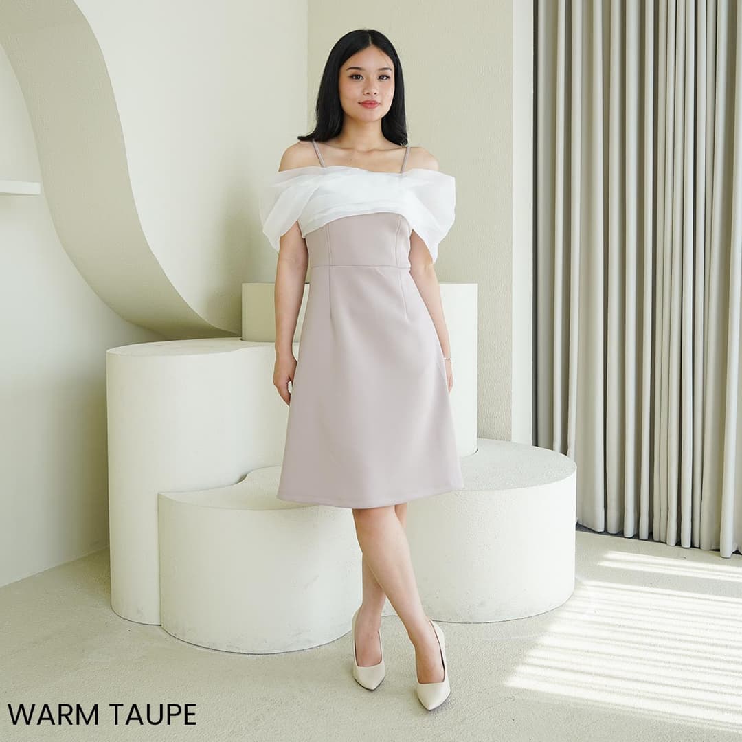 Dress Kombinasi Organza Yuna