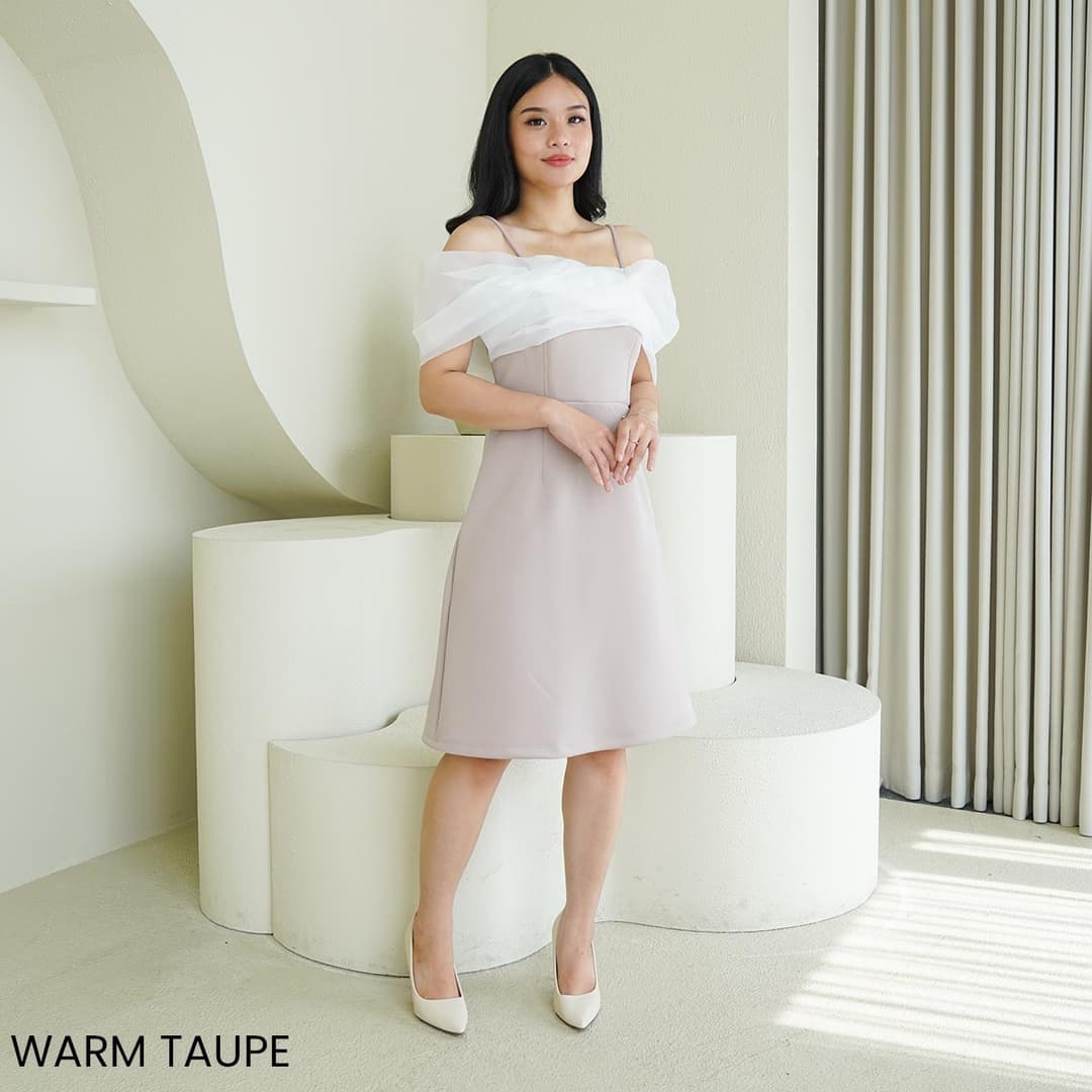 Dress Kombinasi Organza Yuna