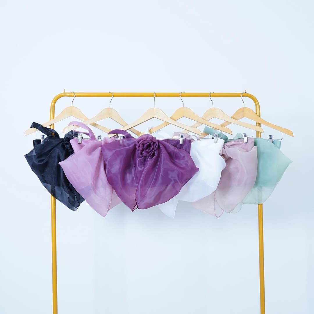 Atasan Organza Satin Fofo