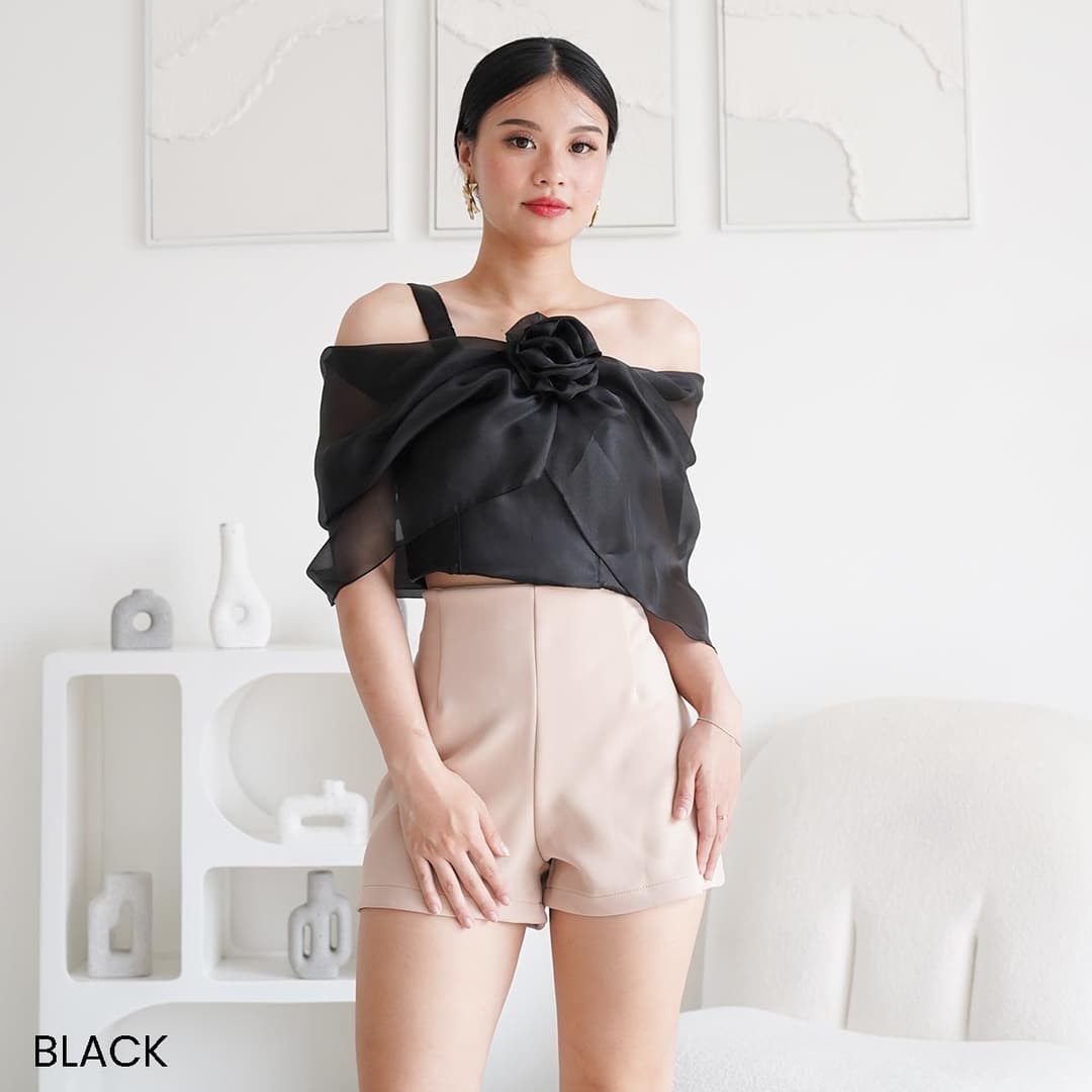 Atasan Organza Satin Fofo