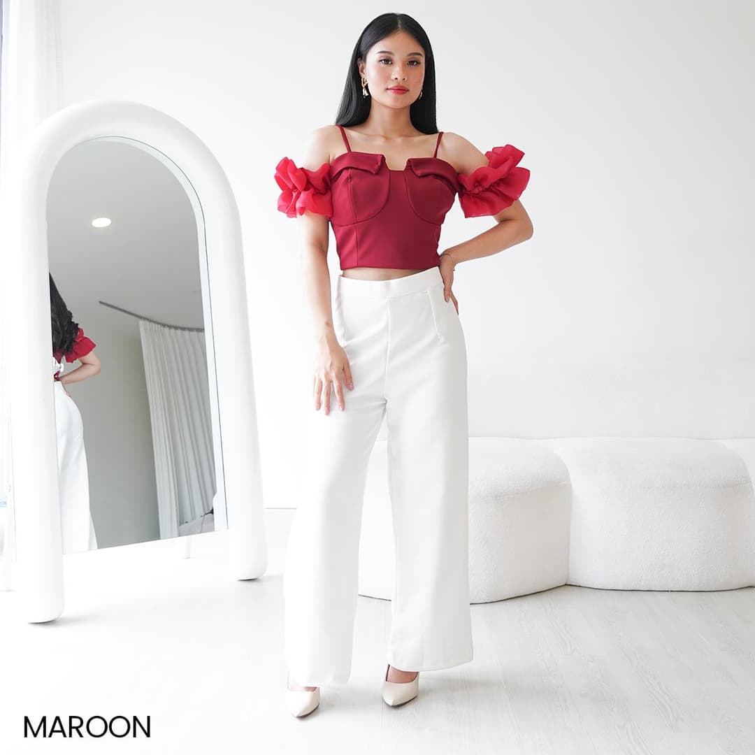 Atasan Organza Plisse