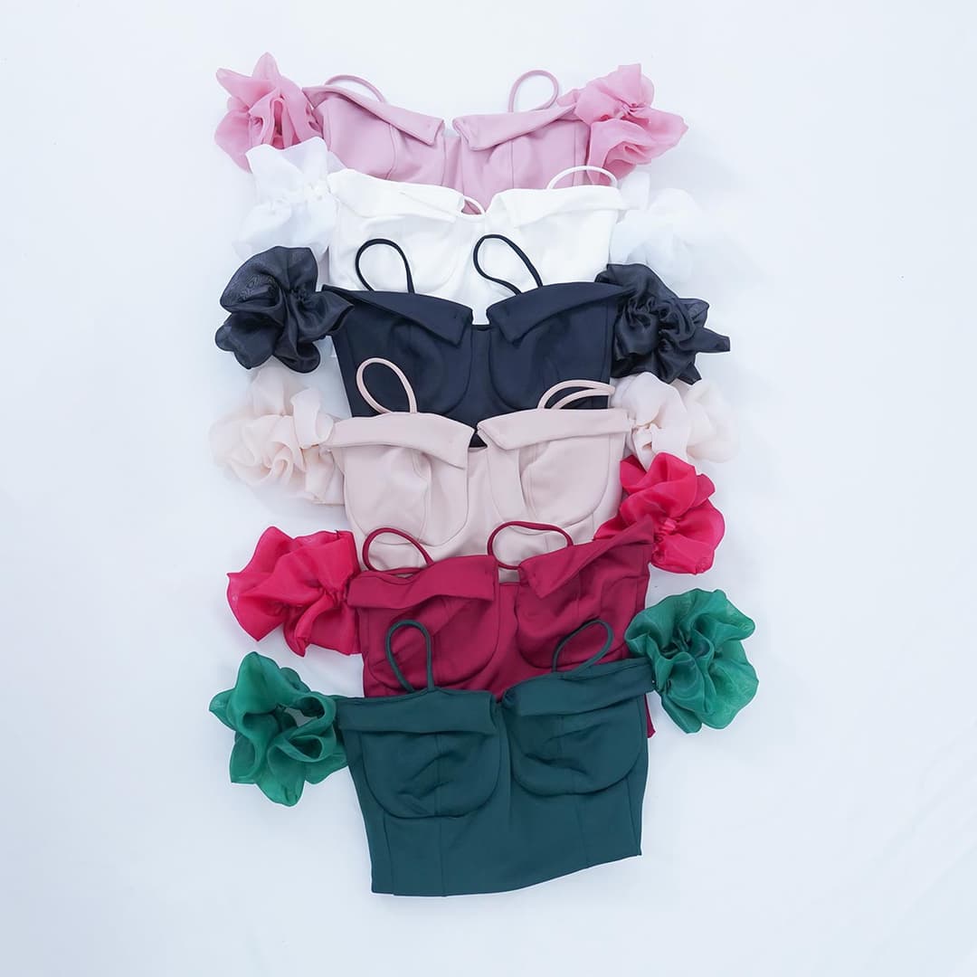 Atasan Organza Plisse