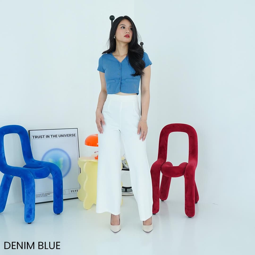 Atasan Knit Lengan Pendek Yebe