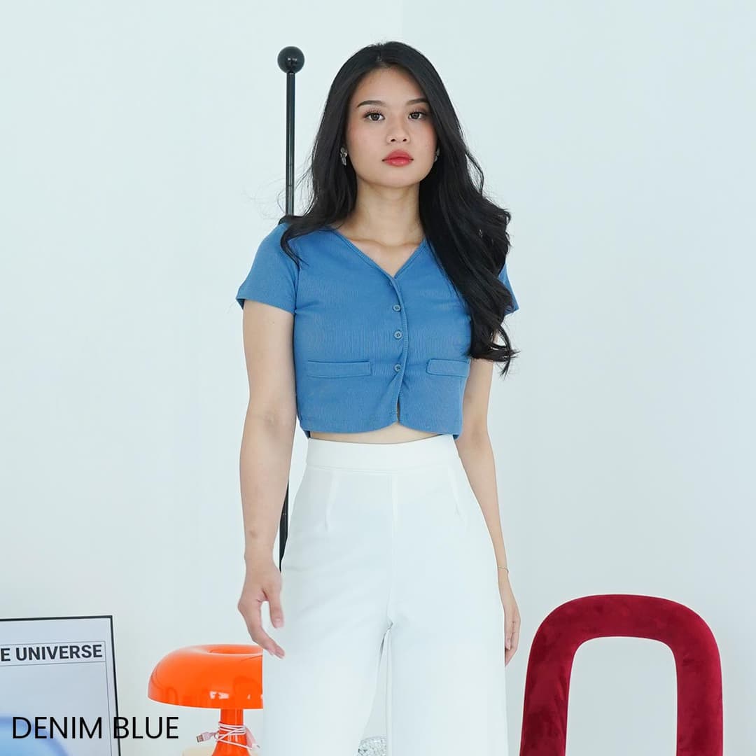 Atasan Knit Lengan Pendek Yebe