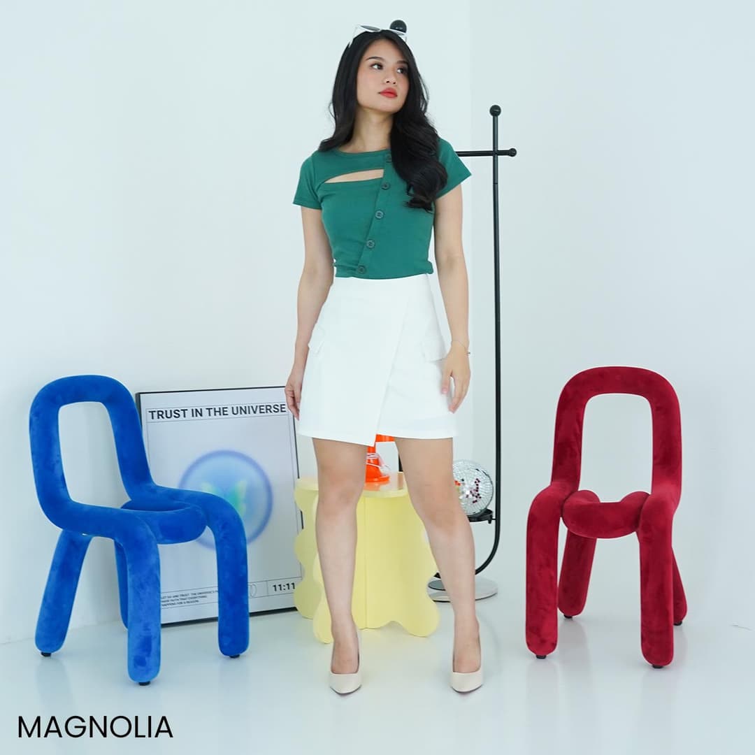 Short Sleeve Top Knit Nowy