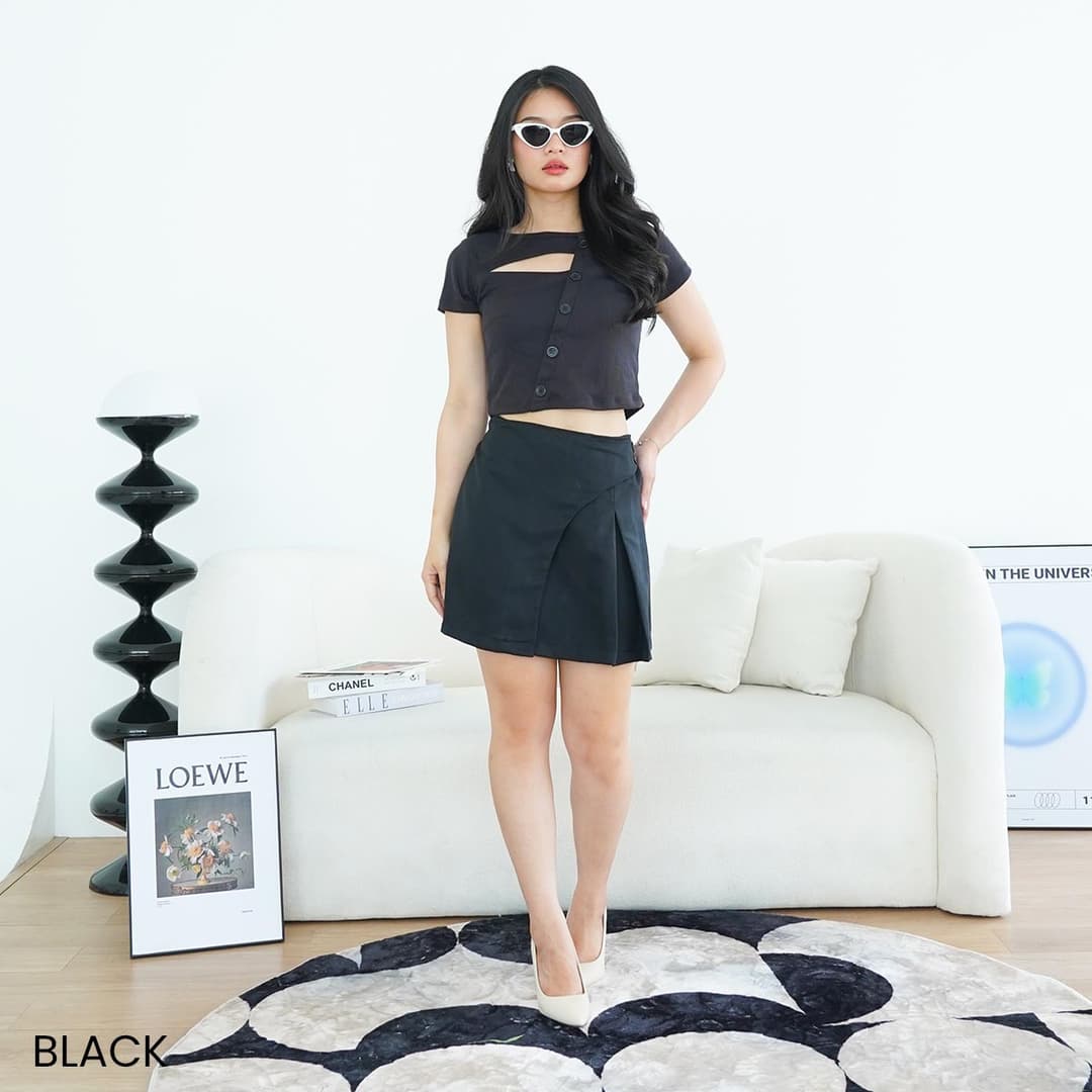 Short Sleeve Top Knit Nowy