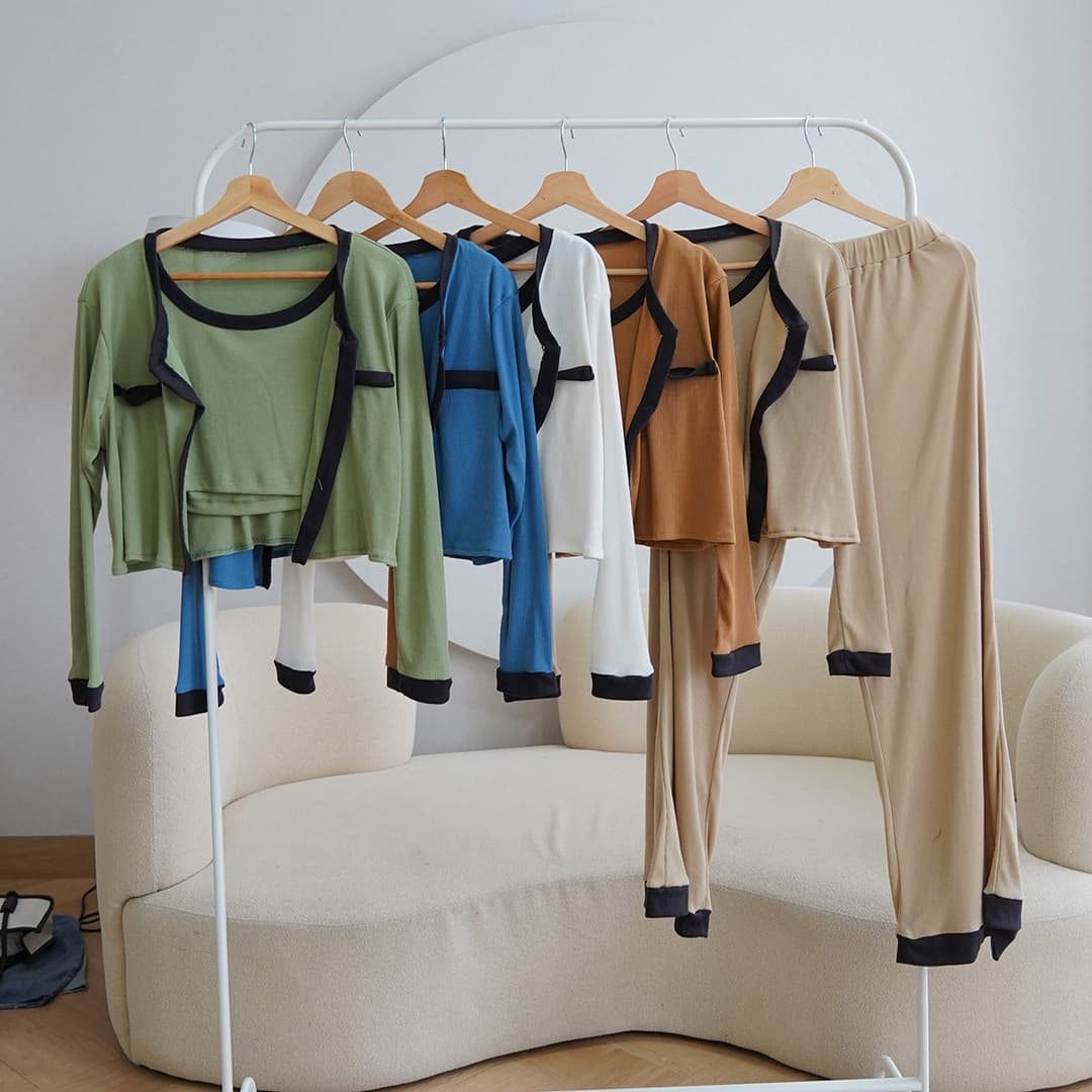 One Set Knit Pants Meyama