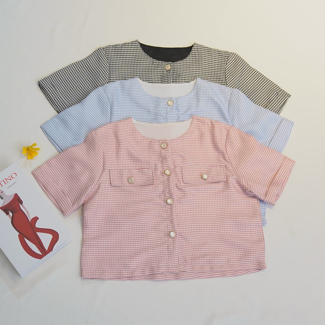 Atasan Tweed Kiyomi