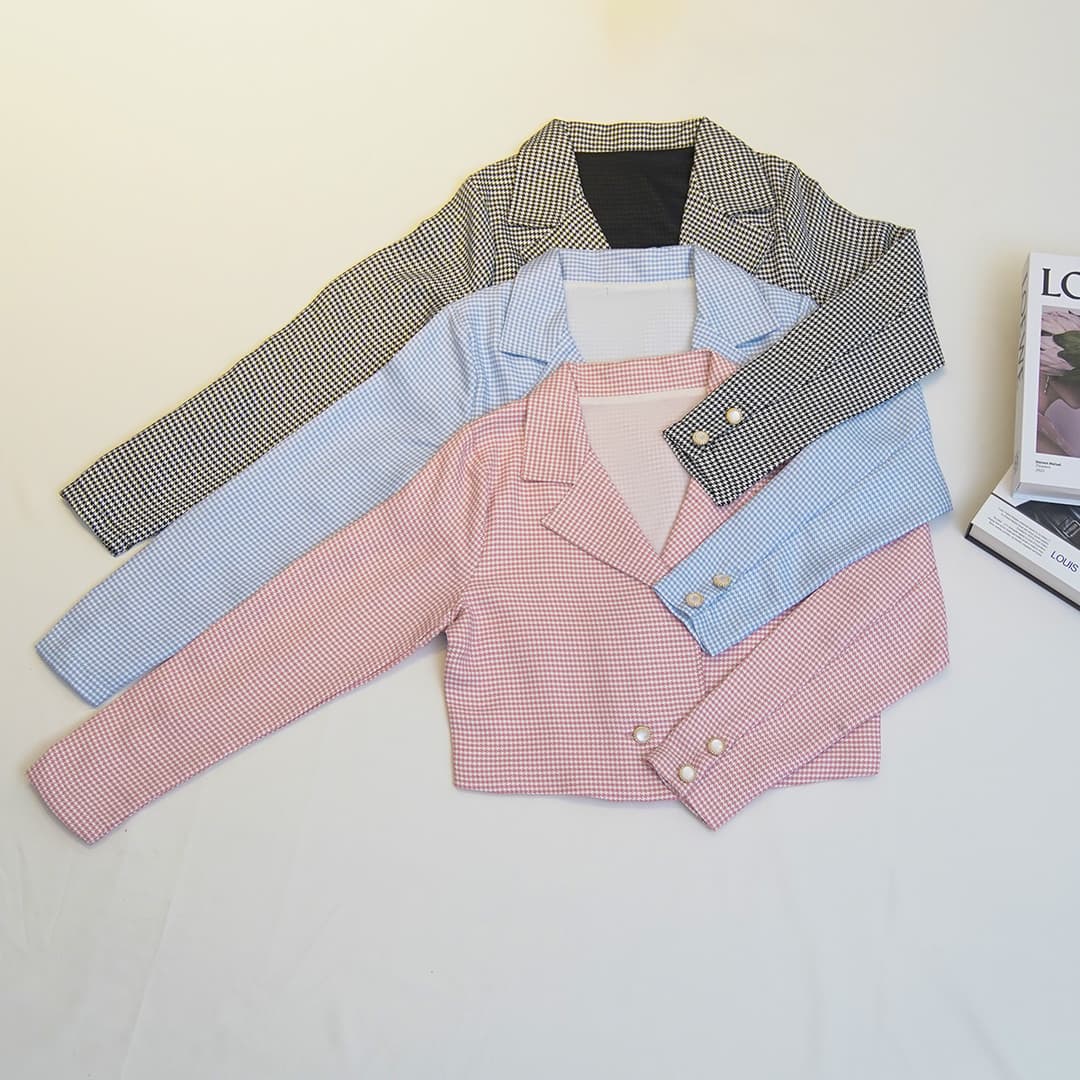 Tweed Blazer Crop
