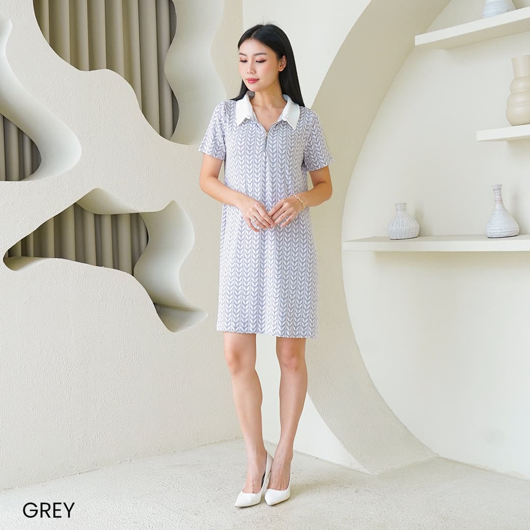 Dress Knit Motif Perta