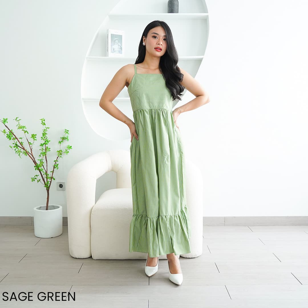 Dress Katun Garis Helena