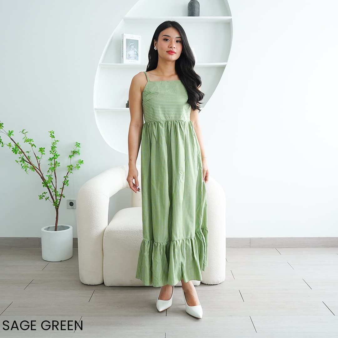 Dress Katun Garis Helena