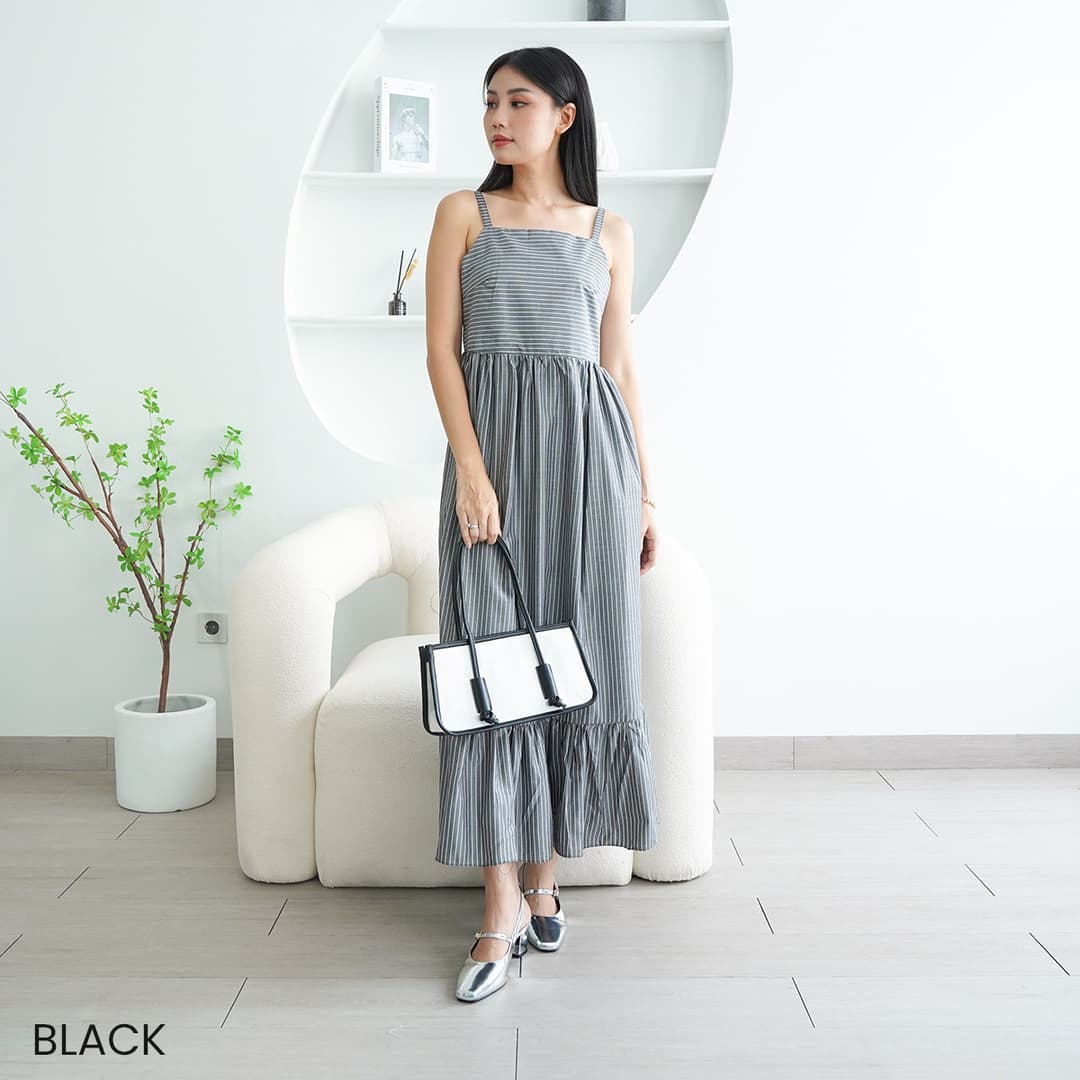 Dress Katun Garis Helena