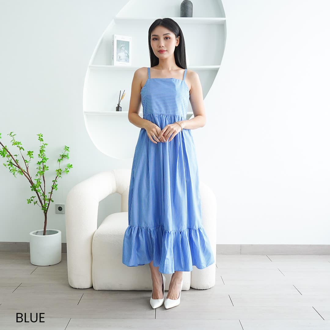 Dress Katun Garis Helena