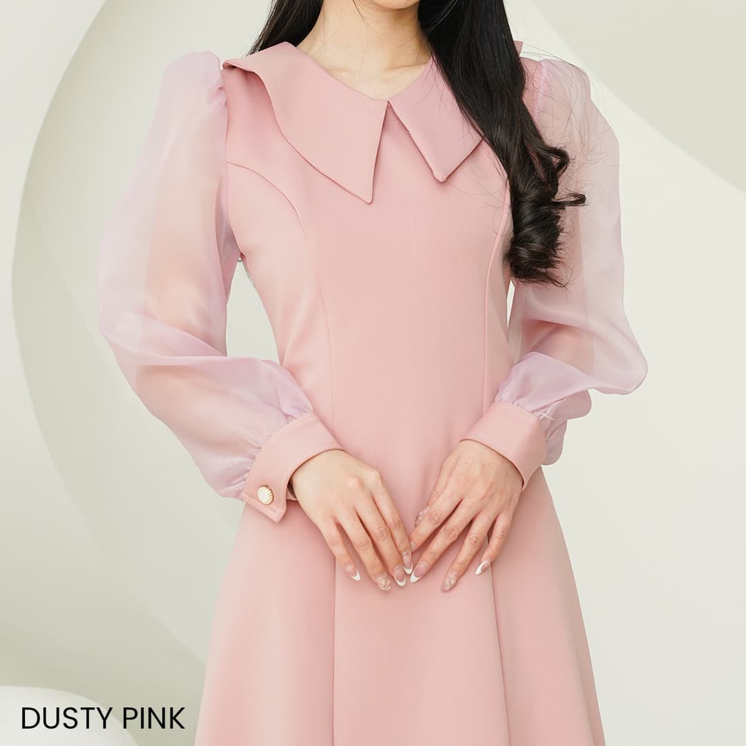 Myrna Puff Organza Dress