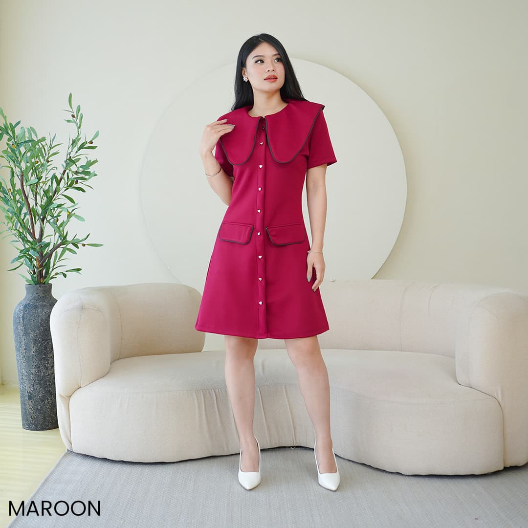 Dress Kerah Rebah Ivana