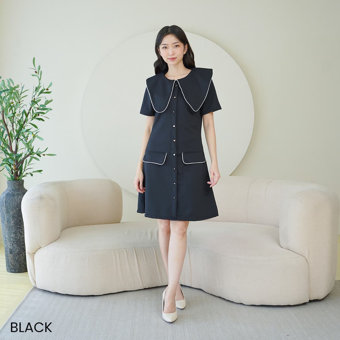 Dress Kerah Rebah Ivana