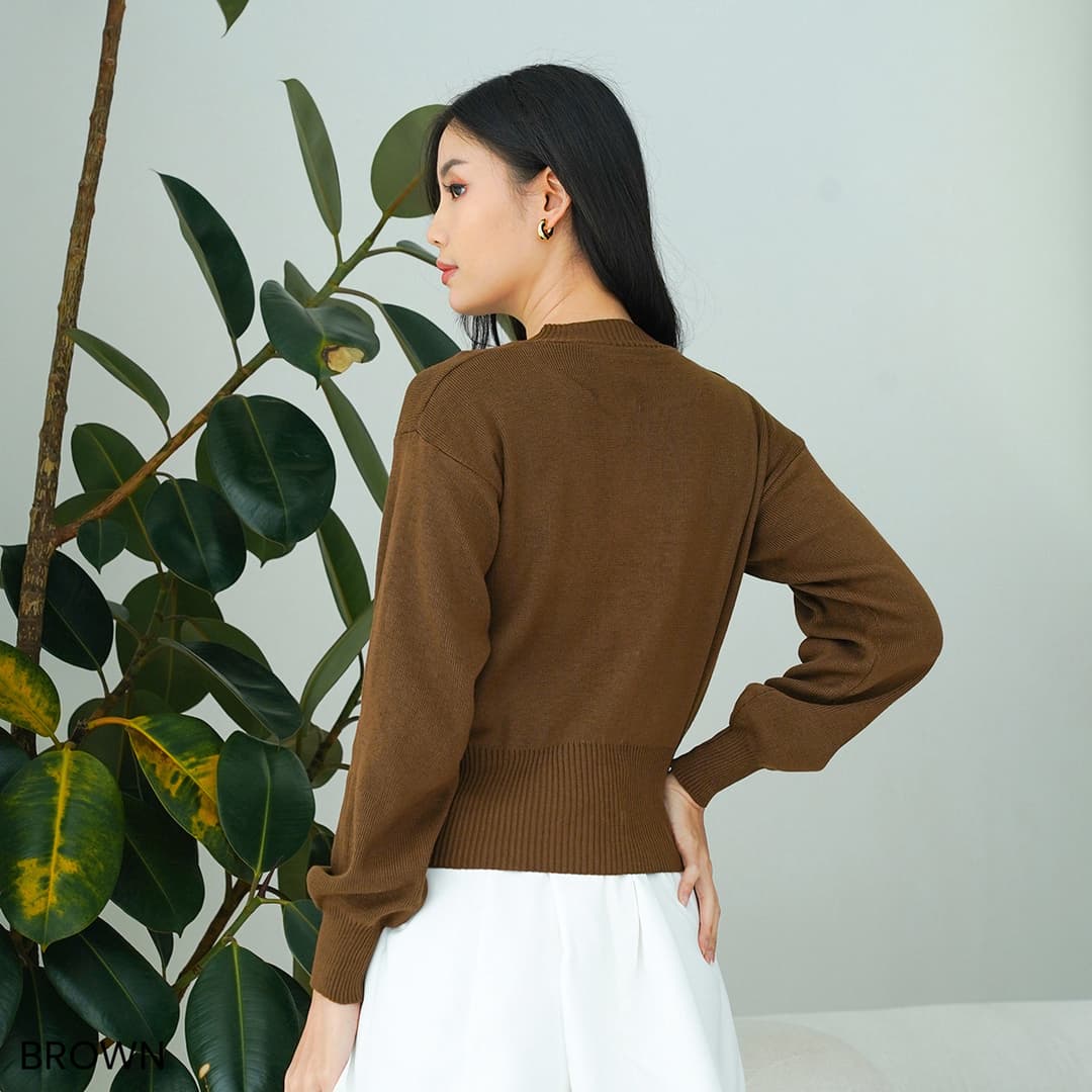 Camela Button Cardigan Rajut