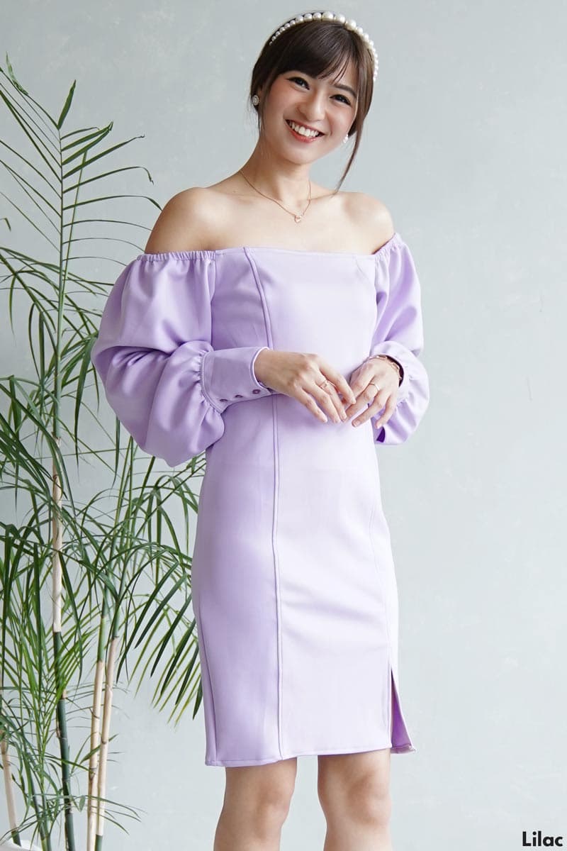 Carmel Dress Lengan Balon