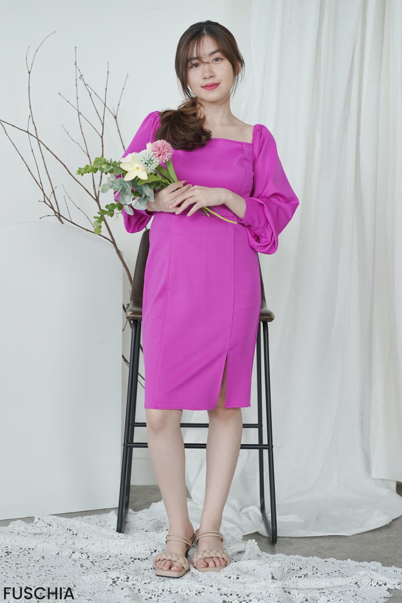 Carmel Dress Lengan Balon