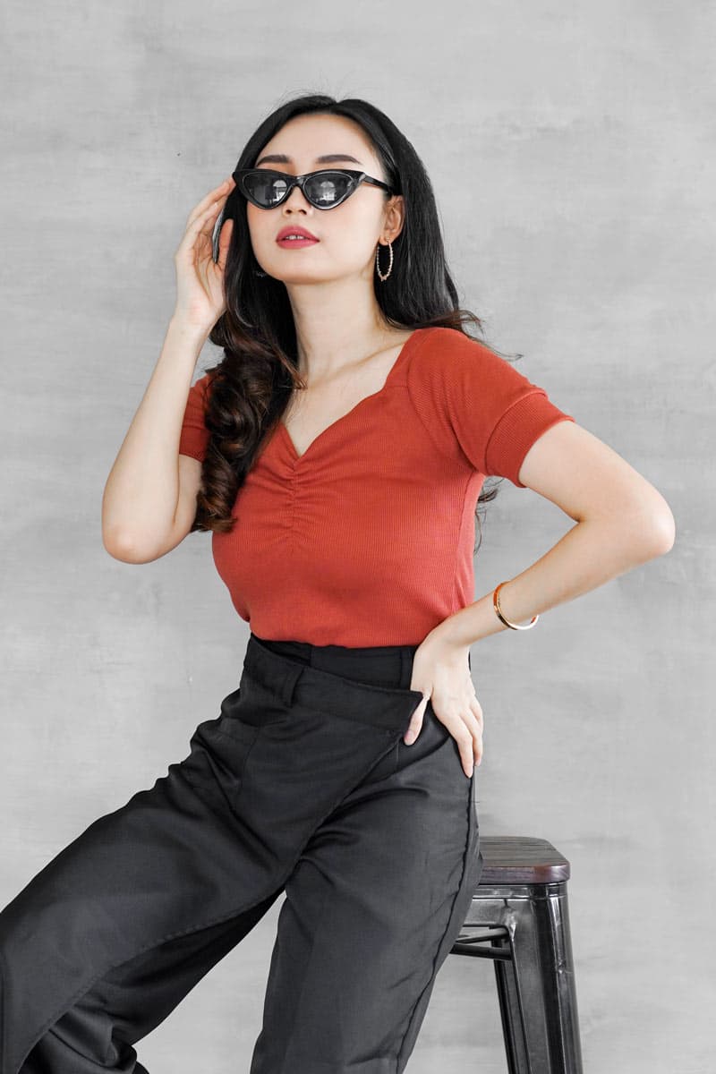 Atasan Wanita Knit Lays