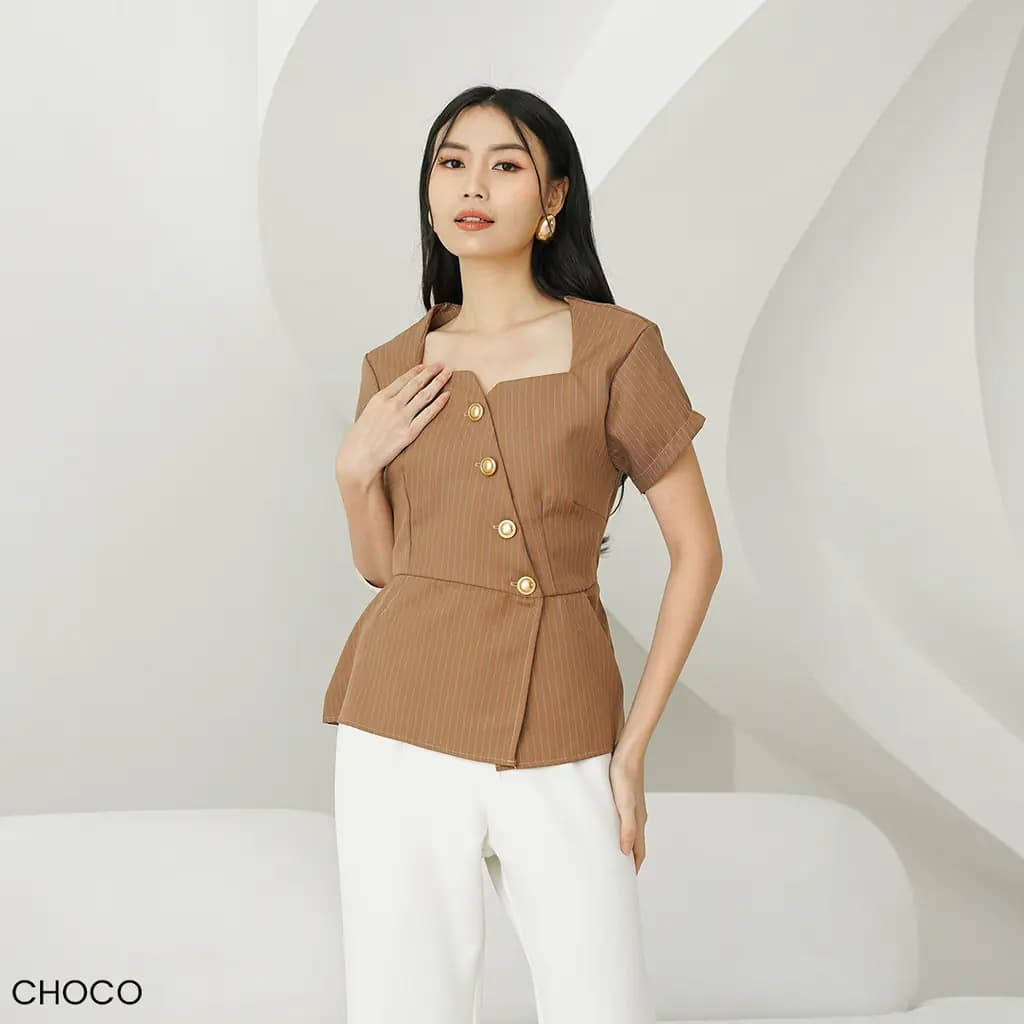 Atasan Semiwool Stripe Zica