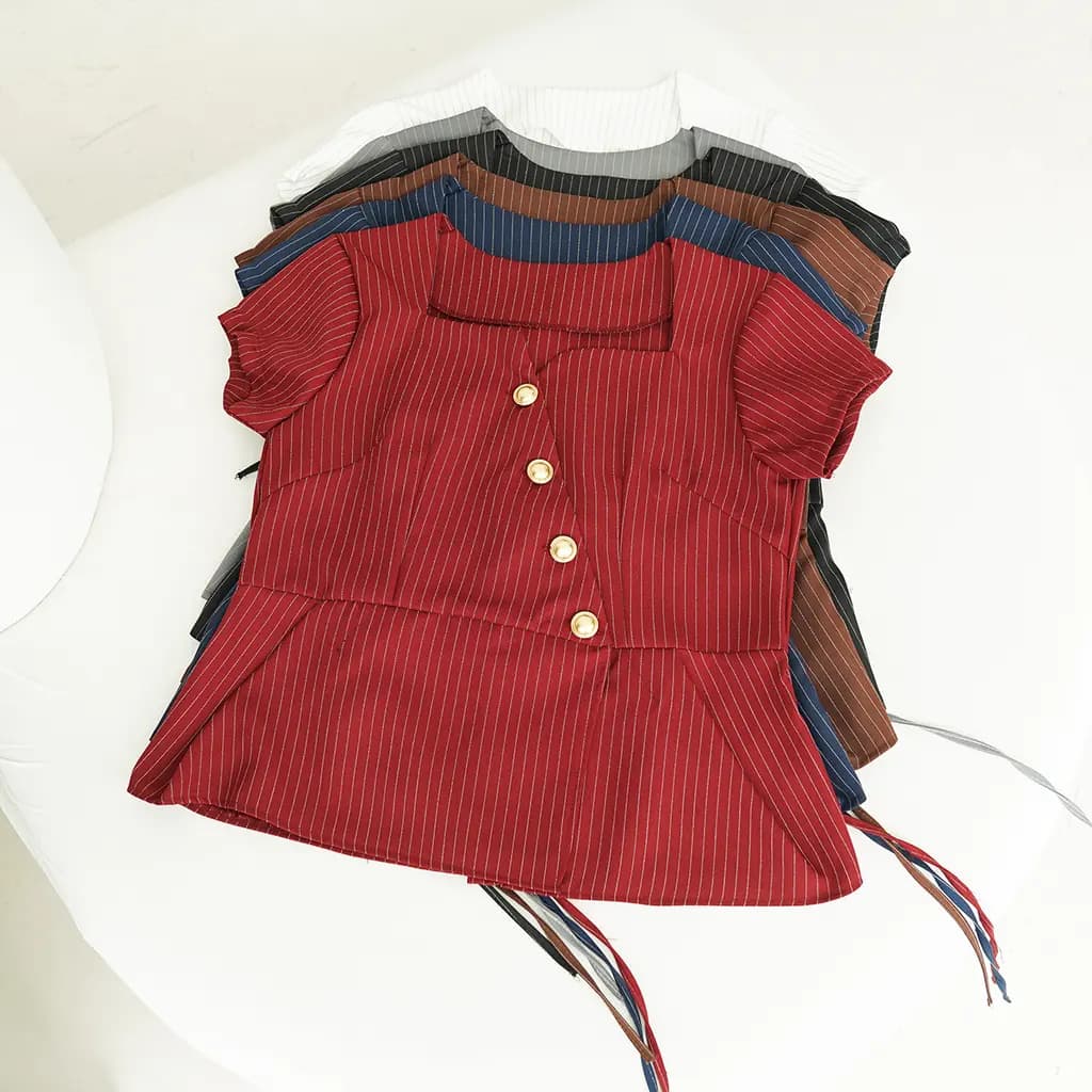 Atasan Semiwool Stripe Zica