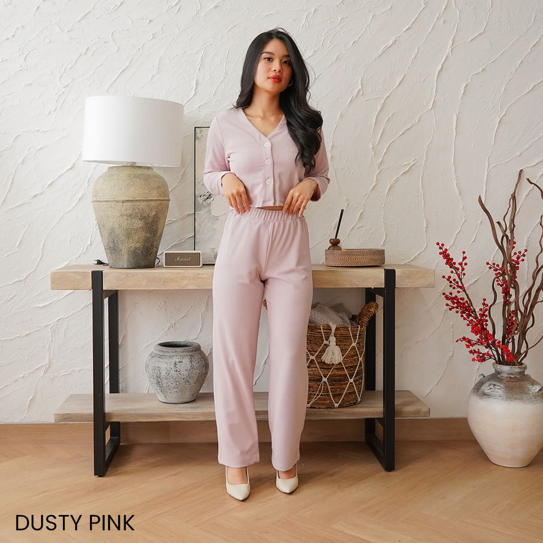 One Set Plisket Knit Mamoka